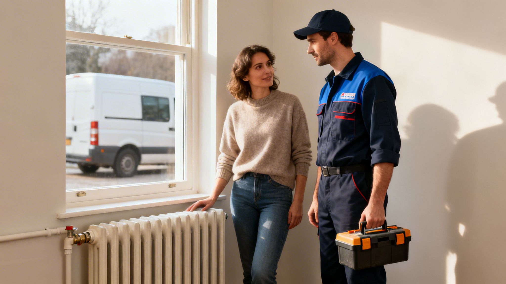 Professionel udluftning af radiator for optimal varmeeffekt.