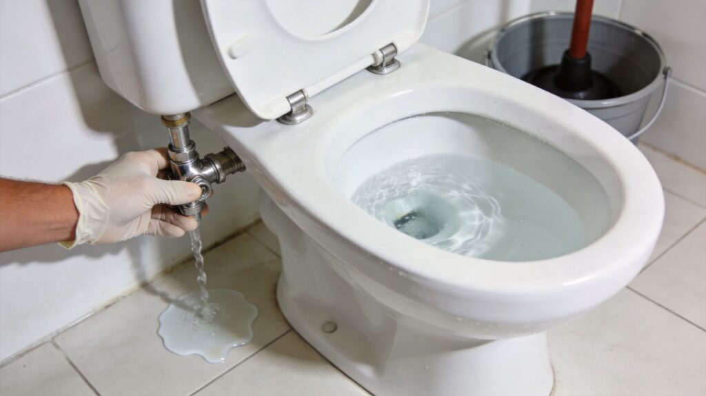 Professionel toiletservice og vedligeholdelse.