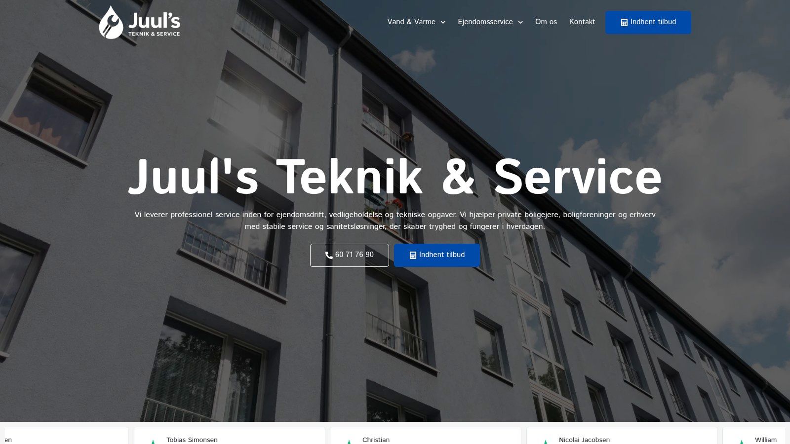 Juul's teknik & service Horsens - Professionel service til ejendomme og boliger i Horsens. Vi tilbyd.