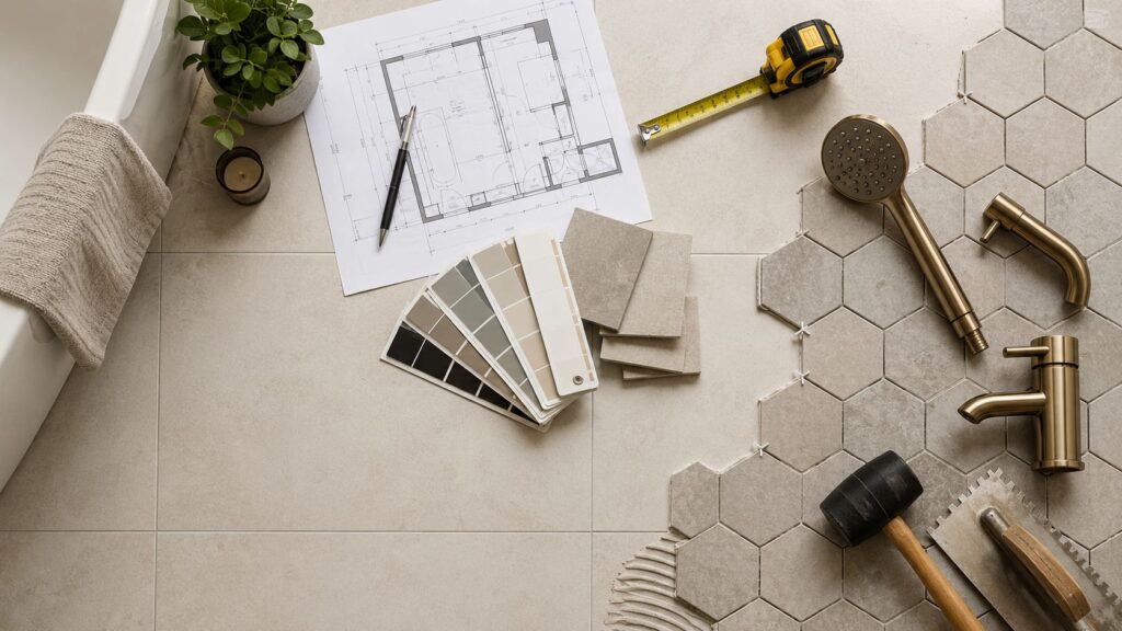 Horsens - Flise- og badeværelsesdesign med moderne materialer.