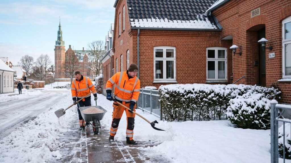 Horsens snerydning med Juul's teknik & service i Horsens.