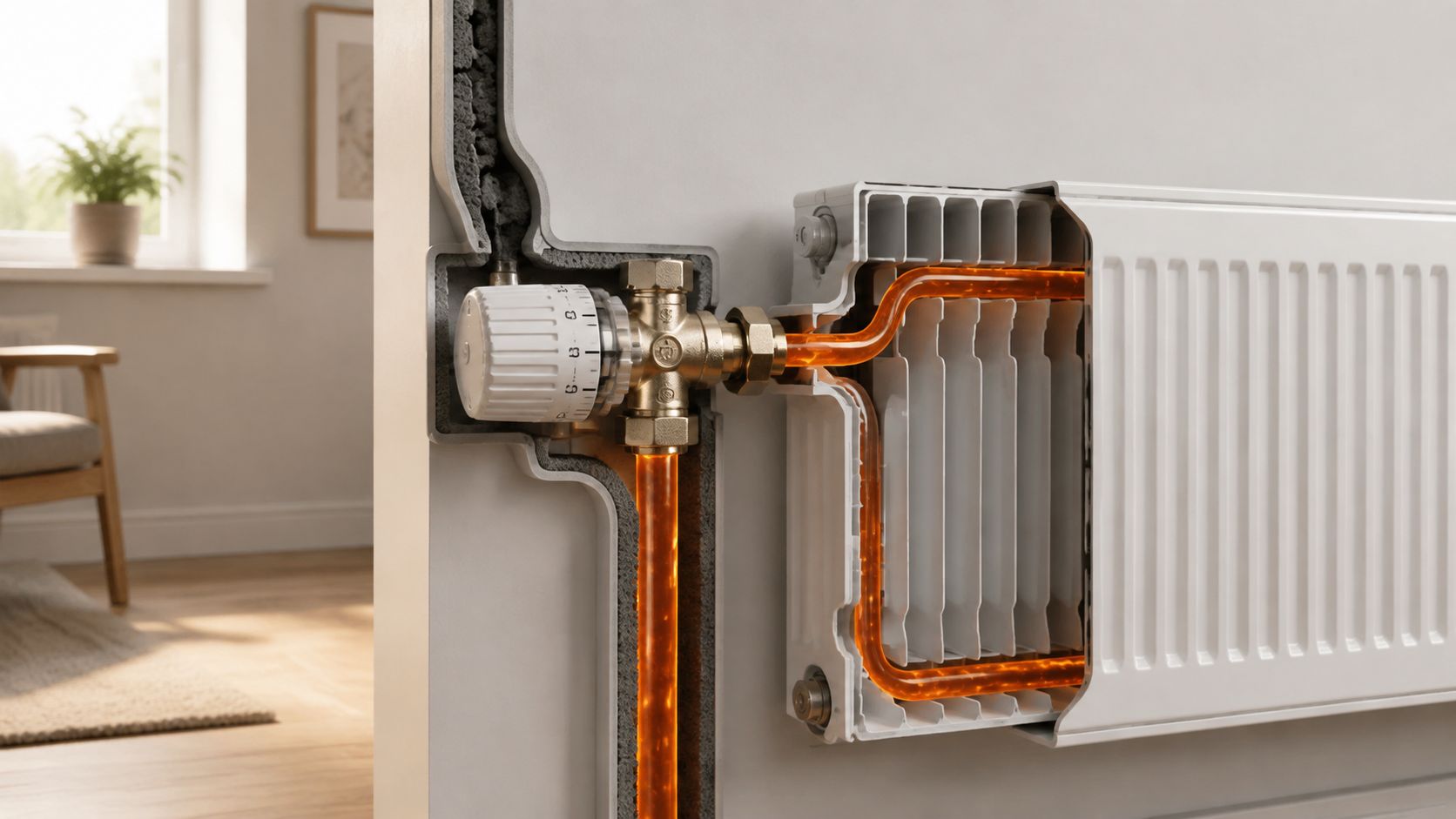 Horsens radiatorventil fra Juul's teknik & service i Horsens.
