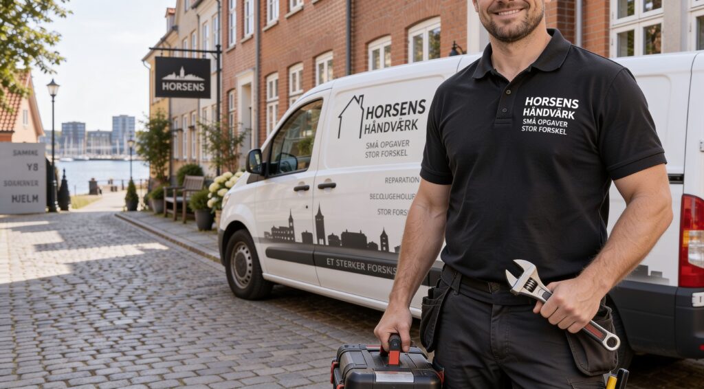 Horsens tekniker fra Juul's teknik & service i Horsens med værktøj.